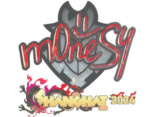 Sticker | m0NESY (Glitter) | Shanghai 2024