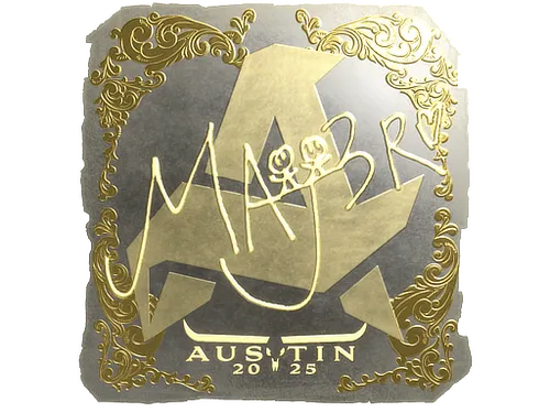 Sticker | MAJ3R (Gold) | Austin 2025