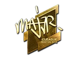 Sticker | MAJ3R (Gold) | Boston 2018