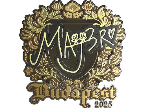 Sticker | MAJ3R (Gold) | Budapest 2025