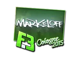 Sticker | markeloff (Foil) | Cologne 2015