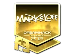 Sticker | markeloff (Gold) | Cluj-Napoca 2015