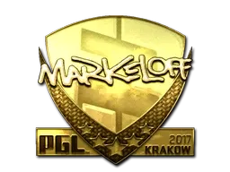 Sticker | markeloff (Gold) | Krakow 2017