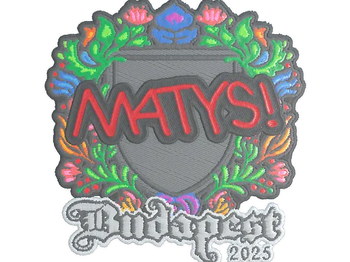 Sticker | MATYS (Embroidered) | Budapest 2025