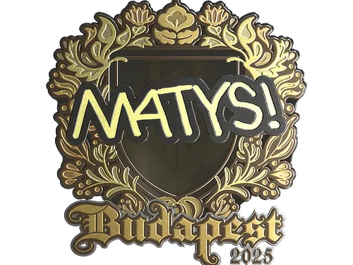 Sticker | MATYS (Gold) | Budapest 2025