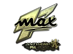 Sticker | max (Gold) | Antwerp 2022