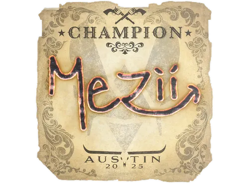 Sticker | mezii (Champion) | Austin 2025