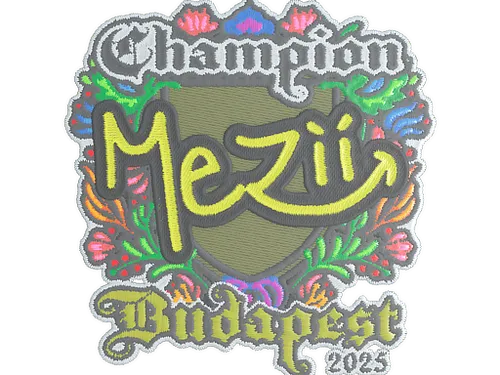 Sticker | mezii (Embroidered, Champion) | Budapest 2025