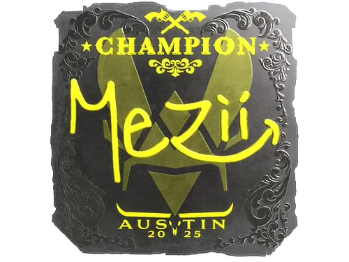 Sticker | mezii (Foil, Champion) | Austin 2025