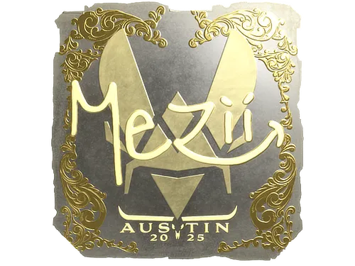 Sticker | mezii (Gold) | Austin 2025