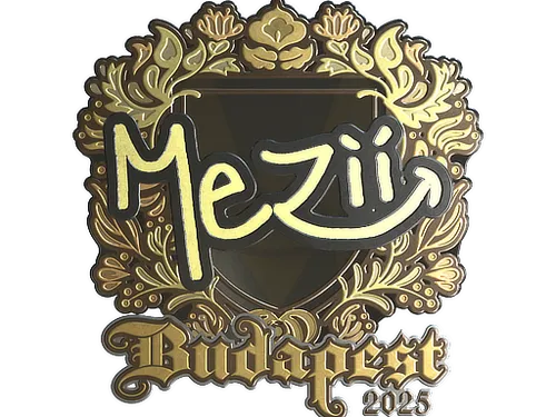 Sticker | mezii (Gold) | Budapest 2025
