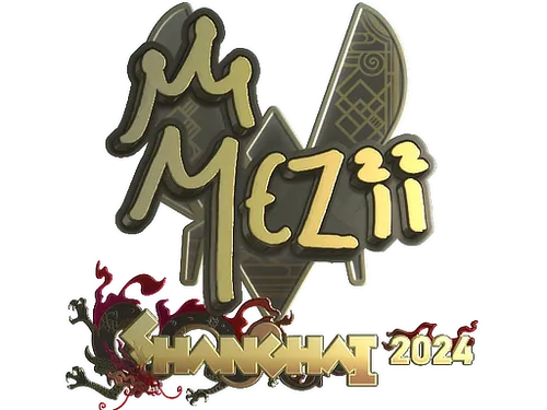 Sticker | mezii (Gold) | Shanghai 2024