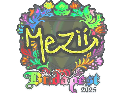 Sticker | mezii (Holo) | Budapest 2025