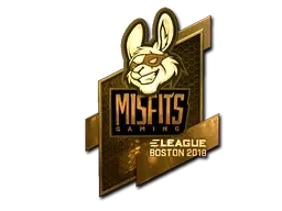 Sticker | Misfits Gaming (Gold) | Boston 2018