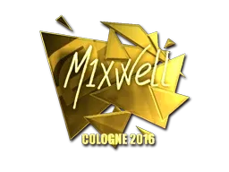 Sticker | mixwell (Gold) | Cologne 2016