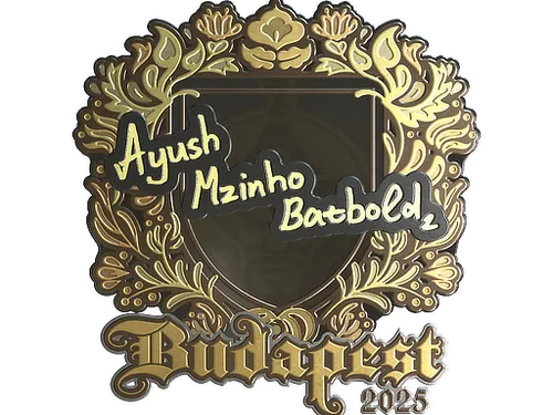 Sticker | mzinho (Gold) | Budapest 2025