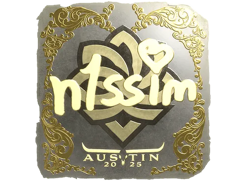 Sticker | n1ssim (Gold) | Austin 2025