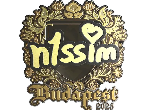 Sticker | n1ssim (Gold) | Budapest 2025