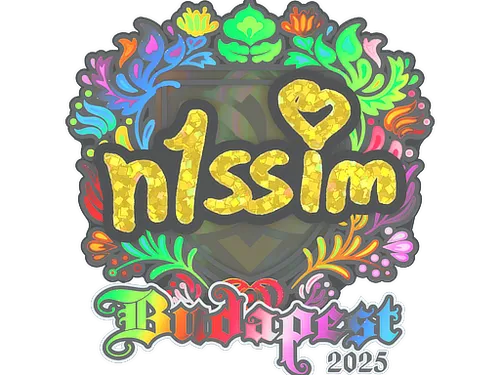 Sticker | n1ssim (Holo) | Budapest 2025