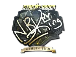 Sticker | NBK- (Gold) | Berlin 2019