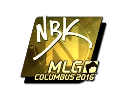 Sticker | NBK- (Gold) | MLG Columbus 2016