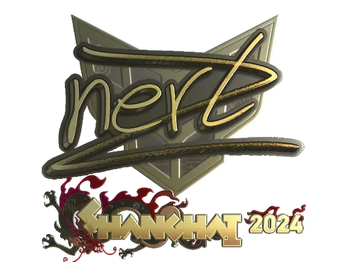 Sticker | NertZ (Gold) | Shanghai 2024