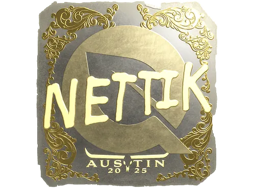 Sticker | nettik (Gold) | Austin 2025