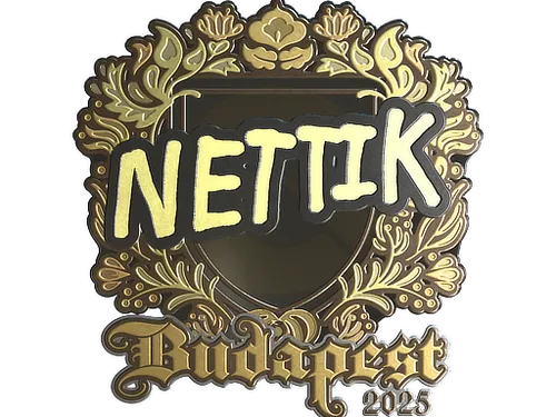 Sticker | nettik (Gold) | Budapest 2025