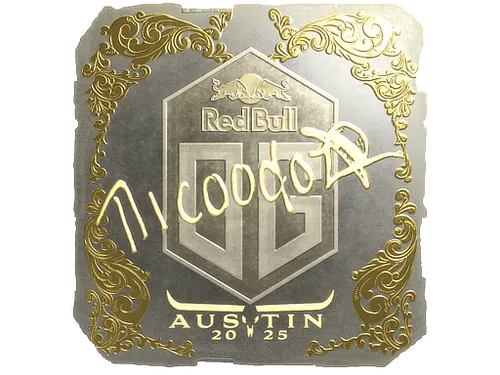 Sticker | nicoodoz (Gold) | Austin 2025