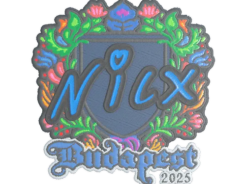 Sticker | nicx (Embroidered) | Budapest 2025