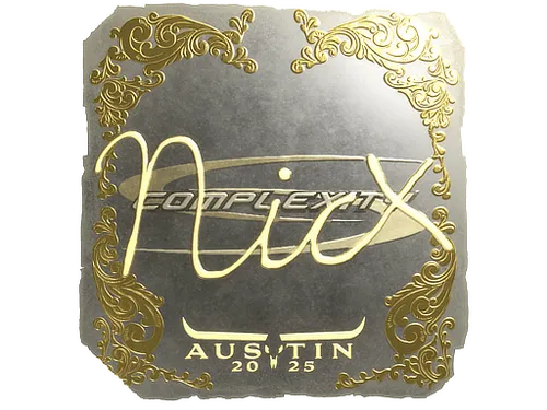 Sticker | nicx (Gold) | Austin 2025