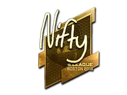 Sticker | Nifty (Gold) | Boston 2018