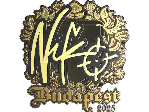 Sticker | NiKo (Gold) | Budapest 2025