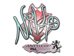 Sticker | NiKo (Holo) | Antwerp 2022