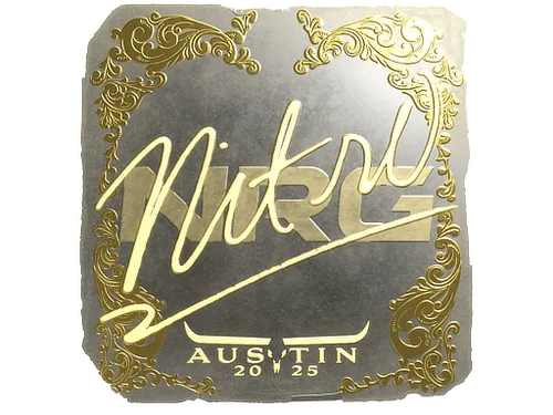 Sticker | nitr0 (Gold) | Austin 2025