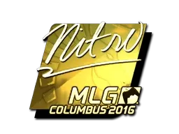 Sticker | nitr0 (Gold) | MLG Columbus 2016