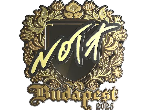 Sticker | nota (Gold) | Budapest 2025
