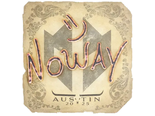 Sticker | noway | Austin 2025