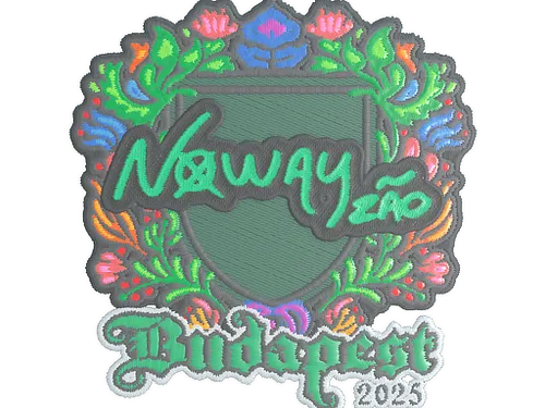 Sticker | noway (Embroidered) | Budapest 2025