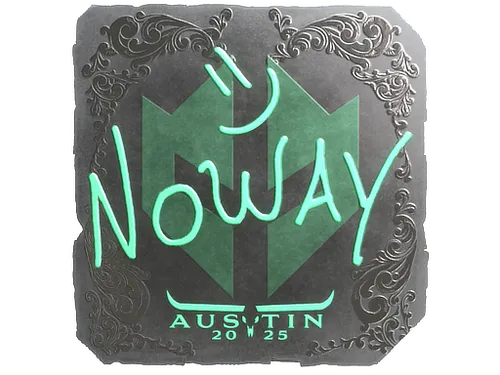 Sticker | noway (Foil) | Austin 2025