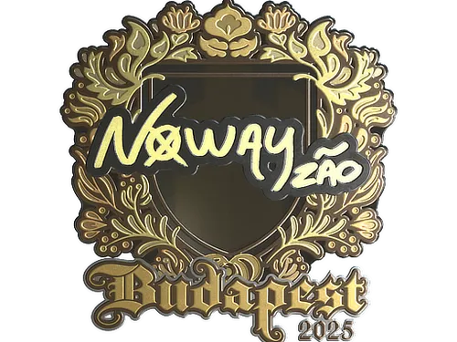 Sticker | noway (Gold) | Budapest 2025