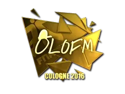 Sticker | olofmeister (Gold) | Cologne 2016