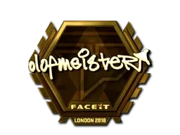 Sticker | olofmeister (Gold) | London 2018