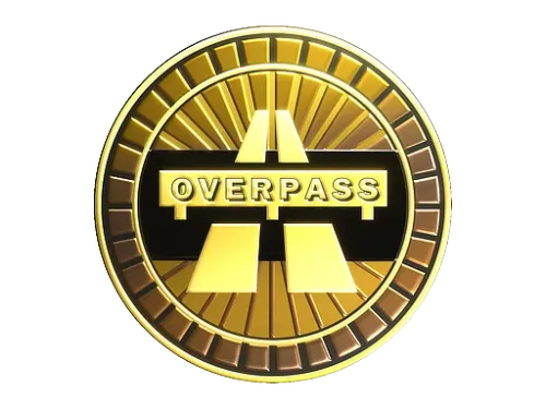 Sticker | Overpass (Gold)