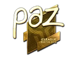 Sticker | paz (Gold) | Boston 2018