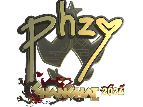 Sticker | phzy (Gold) | Shanghai 2024