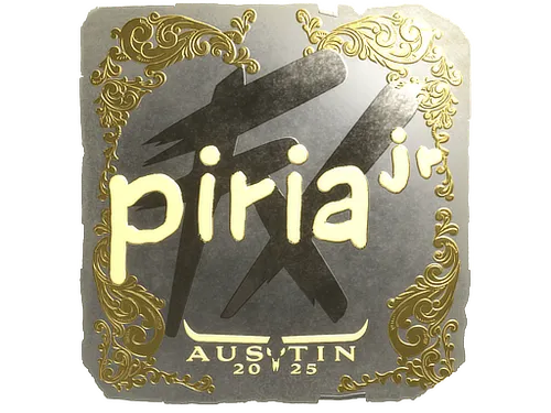 Sticker | piriajr (Gold) | Austin 2025