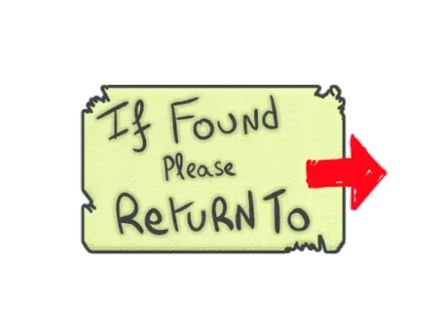 Sticker | Please Return To