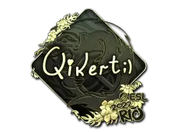 Sticker | qikert (Gold) | Rio 2022