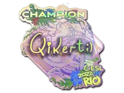 Sticker | qikert (Holo, Champion) | Rio 2022